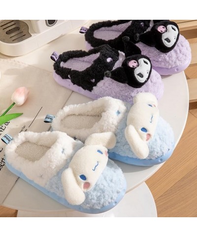 Cute Cartoon Plush Slippers Women Winter Indoor Warm Slippers Soft Sole House Slippers Style-8 $18.00 Slippers