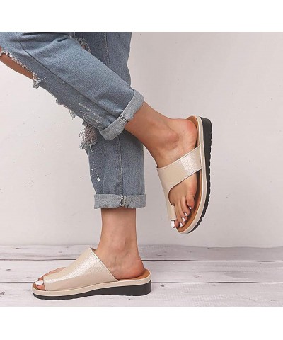 Sandals Wedges Slippers Women Faux Leather Ladies Wedges Flatforms Peep Toe Casual Comfort Adjustable Sandals Casual Women's ...