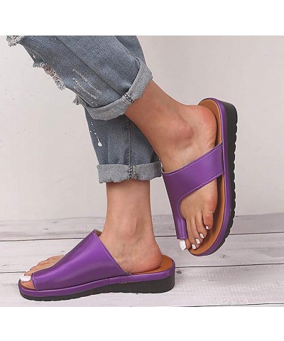 Sandals Wedges Slippers Women Faux Leather Ladies Wedges Flatforms Peep Toe Casual Comfort Adjustable Sandals Casual Women's ...