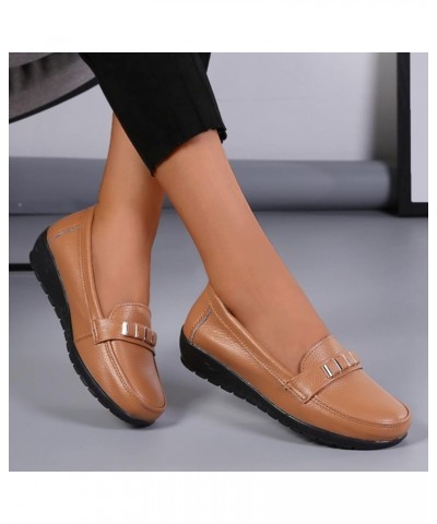 Fashion Womens Breathable Lace Up Shoes Flats Casual Shoes Casual Sandals for Women with Heel (Wine, 8.5) Brown 7 $18.53 Sandals