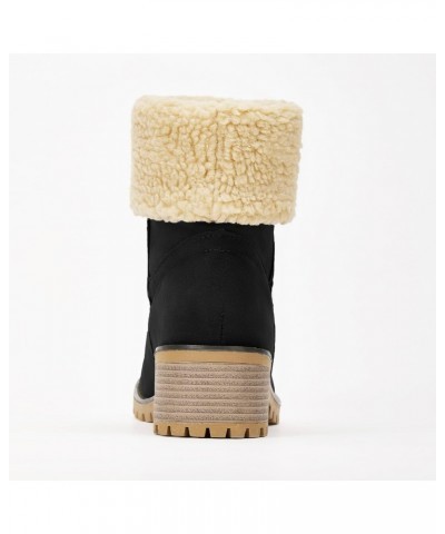 Snow Boots for women, with Fleece, Chunky Ankle Booties Shoes $12.23 Boots