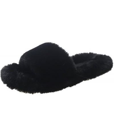 Thick Bottom House Slippers for Womens Classic Arch Support Lightweight Warm Shopping Shower Pull-Ons Open Toe Slipper Black ...