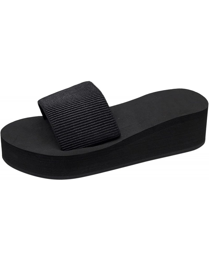 Breathable Slippersfor Teen Girls Summer Flat Bottom Wedge Heel Thick Sole Shoes Indoor Outdoor Sandals Ladies A $10.81 Sandals