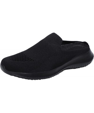 Lightweight Sneakers for Women Women Sneakers Breathable Non Slip Soft Sole Rhinestone Sock Sneakers for Women Black $16.13 A...