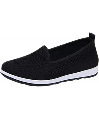 Flats Shoes for Women 2023, Women's Tassel Loafers Cute Round-Toe Slip On Loafer Shoes Comfy Flat Shoe Office Shoes Z2-black ...