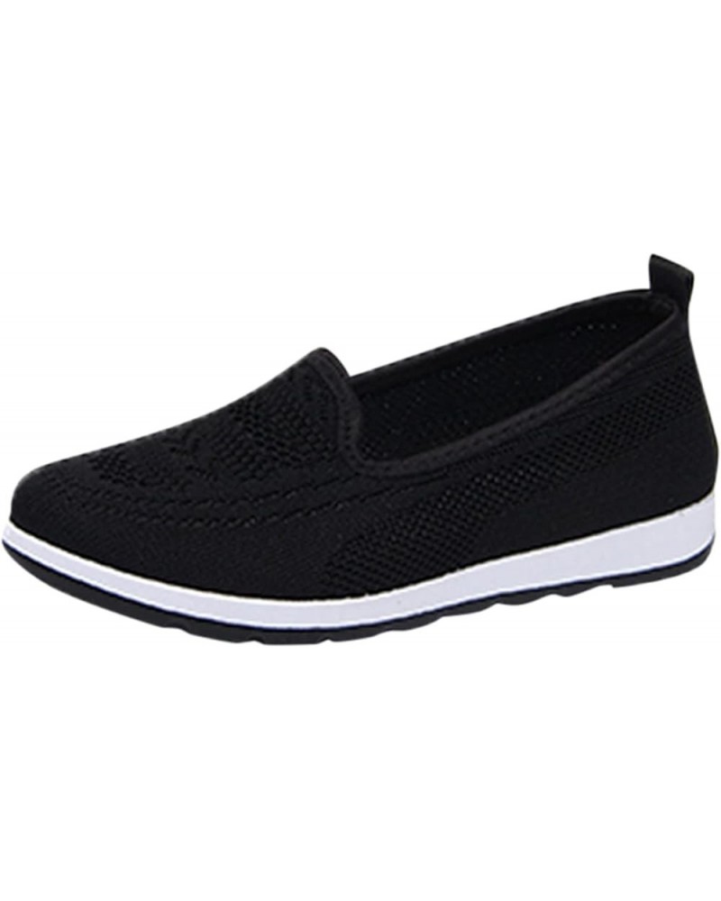 Flats Shoes for Women 2023, Women's Tassel Loafers Cute Round-Toe Slip On Loafer Shoes Comfy Flat Shoe Office Shoes Z2-black ...