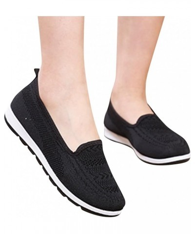 Flats Shoes for Women 2023, Women's Tassel Loafers Cute Round-Toe Slip On Loafer Shoes Comfy Flat Shoe Office Shoes Z2-black ...