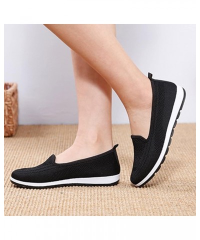 Flats Shoes for Women 2023, Women's Tassel Loafers Cute Round-Toe Slip On Loafer Shoes Comfy Flat Shoe Office Shoes Z2-black ...