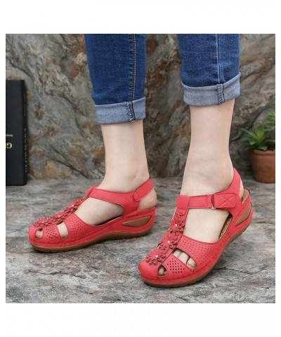 Ladies Girls Ankle Toe Sandals Soft Comfortable Sole Shoes Hollow Round Women's Women's Casual Shoes Navy Blue Thong Sandals ...