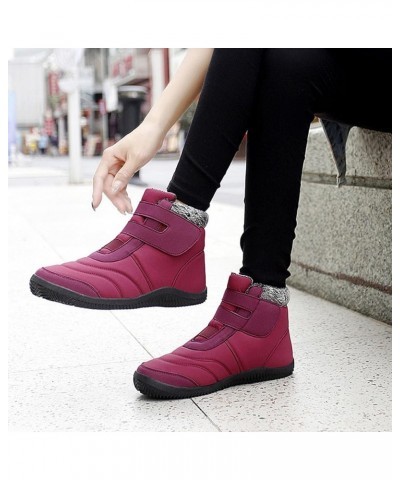 Womens Mens Snow Boots Winter Shoes Slip On Ankle Booties Anti-Slip Water Resistant Fully Fur Lined Outdoor Sneakers Fe1-hot ...