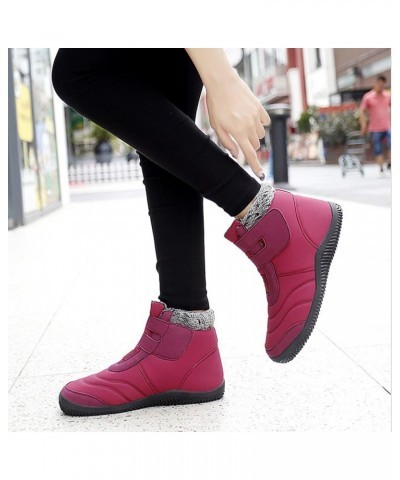 Womens Mens Snow Boots Winter Shoes Slip On Ankle Booties Anti-Slip Water Resistant Fully Fur Lined Outdoor Sneakers Fe1-hot ...