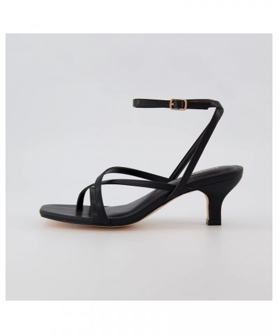 Women's Kitten heel sandal +Memory Foam and Wide Widths Available Black $22.00 Sandals