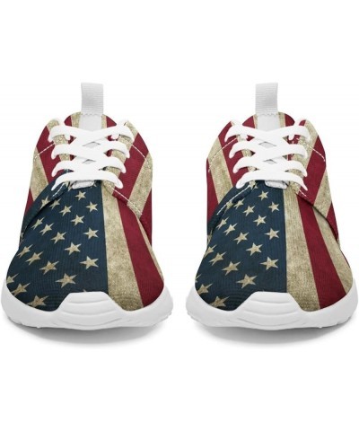 American Flag USA Running Shoes Women Sneakers Walking Gym Lightweight Athletic Comfortable Casual Fashion Shoes 1-2 $25.23 A...