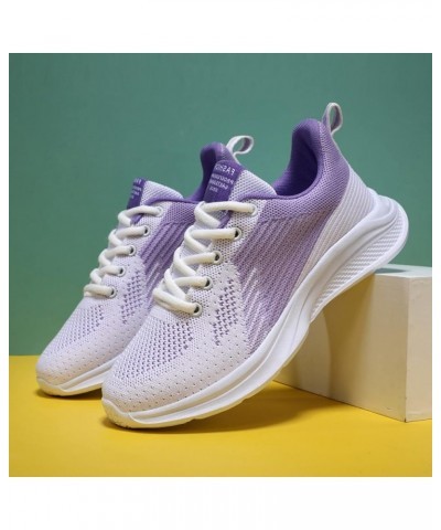 Women's Lace Up Shoes Outdoor Mesh Shoes Runing Fashion Sports Breathable Sneakers Club C Double Sneaker Womens (Purple, 6.5)...