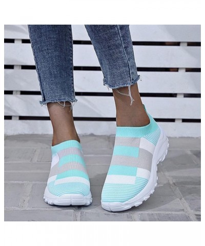 Pink Sneakers for Women Women Slip On Sneakers Loafer Shoes Summer Low Top Sneaker Women's Casual Canvas Shoes Blue $21.17 Fa...