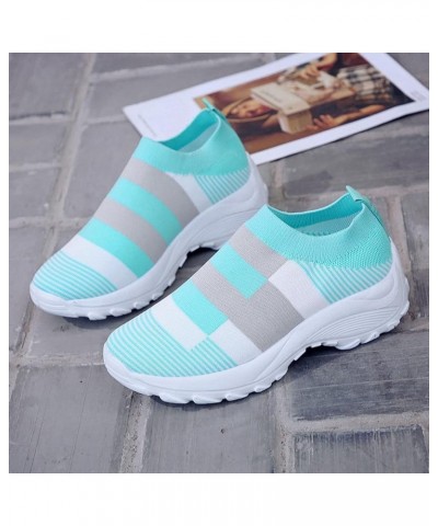 Pink Sneakers for Women Women Slip On Sneakers Loafer Shoes Summer Low Top Sneaker Women's Casual Canvas Shoes Blue $21.17 Fa...