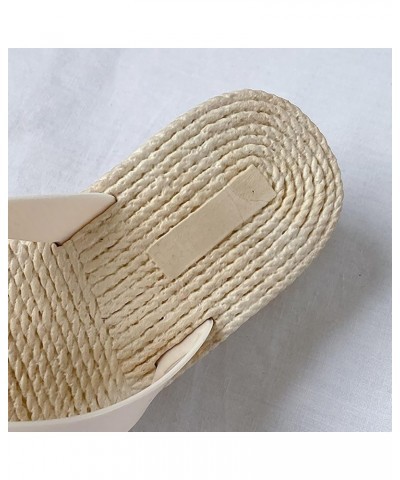 Slip on Sandals for Women Memory Foam Summer Fashion Bow Knot Thick Bottom Flip Flops Women's Womens Wide Size Sandals Beige ...