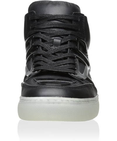 Men's Tron Mid Black Leather $70.74 Fashion Sneakers