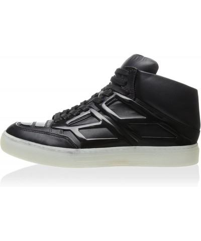 Men's Tron Mid Black Leather $70.74 Fashion Sneakers