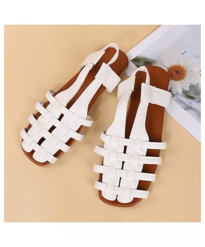 Step Platform White Wedges Sandals For Women Platform Sandals Women Slip On Wedge Sandals For Women'S Heeled White-f $11.79 S...