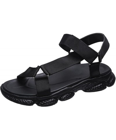 Hiking Sandals Women Waterproof Lightweight Casual Summer Water Sandals with Arch Support Insole Outdoor Shoes Pk-black $14.1...