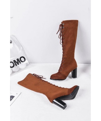 Over The Knee Boots Spring and Autumn Boots Women high Heels Motorcycle Boots Women Punk Boots Women Straight Boots high Heel...