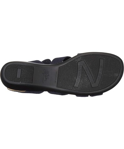 Women's Temple Flat Sandal Navy $22.82 Sandals