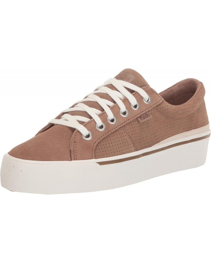 women's Jump Kick Duo Lace Up Sneaker Taupe Perf Suede $31.89 Fashion Sneakers