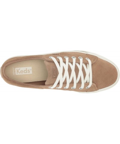 women's Jump Kick Duo Lace Up Sneaker Taupe Perf Suede $31.89 Fashion Sneakers