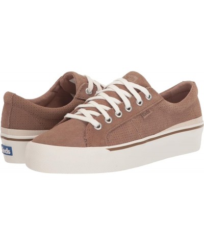 women's Jump Kick Duo Lace Up Sneaker Taupe Perf Suede $31.89 Fashion Sneakers