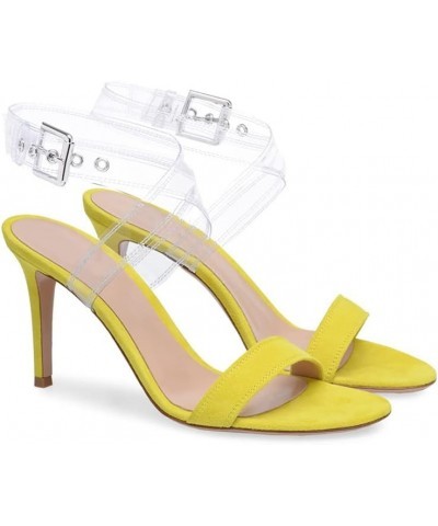 High Heels Sexy Open Toe Shoes Ladies Comfort Heeled Party Occasion Dress Sandals-Black||36 39 Yellow $34.32 Sandals