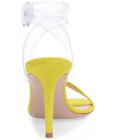 High Heels Sexy Open Toe Shoes Ladies Comfort Heeled Party Occasion Dress Sandals-Black||36 39 Yellow $34.32 Sandals