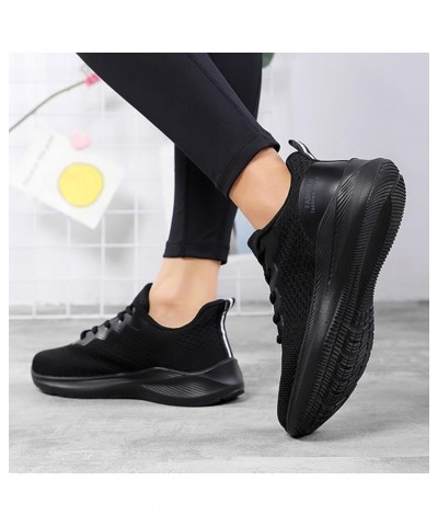 Women's Time Off Sneaker Soft Work Shoes Casual Walking Dress Shoes Gym Shoes Tennis Shoes Black $17.09 Fashion Sneakers