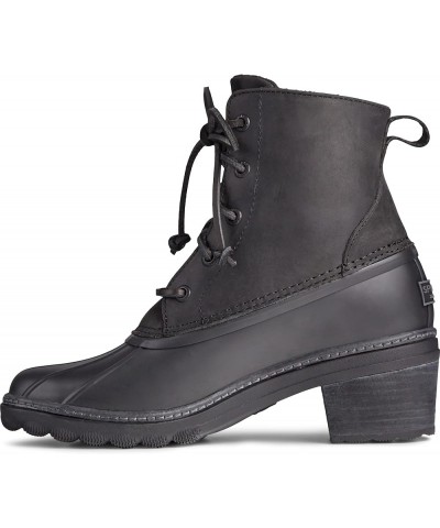 Women's Saltwater Heel Rain Boot Black Core $35.39 Outdoor Shoes