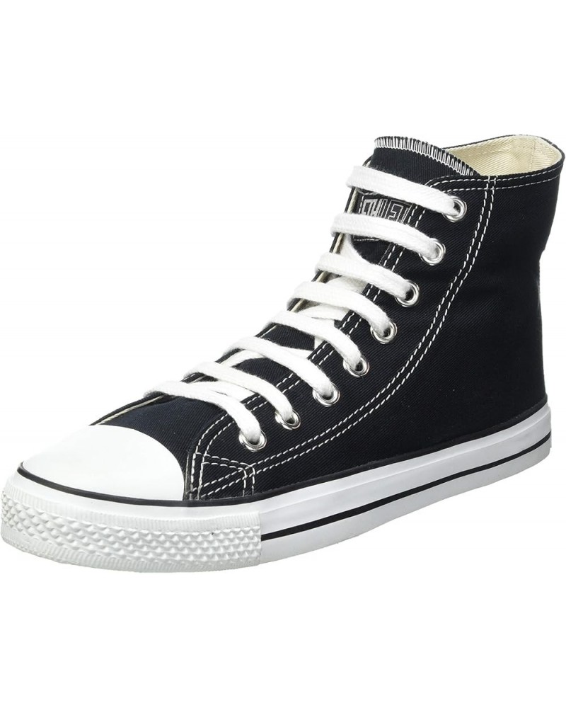 Unisex's High-Top Sneaker Jet Black Just White $37.37 Fashion Sneakers