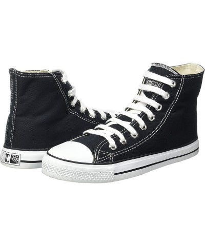 Unisex's High-Top Sneaker Jet Black Just White $37.37 Fashion Sneakers