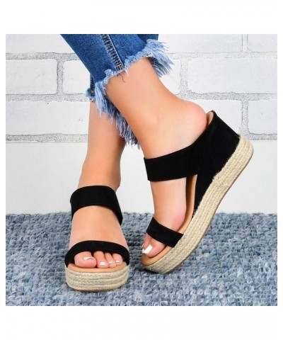 Women's Sandals Comfortable Flip Flops for Women with Arch Support Summer Casual Wedge Sandals Shoes Wedges Sandals Heels Sli...