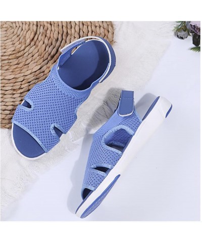 Women's Slingback Orthopedic, Stretch Knit Sandals Women Breathable Mesh Sandals Hook and Loop Closure Outdoor Athletic Walki...