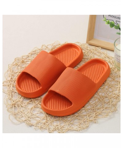 Womens Cotton Flip Flop Socks Slippers Sandals For Women Slides Women Nude Flats For Women Wide Width Sandals For Wome Orange...