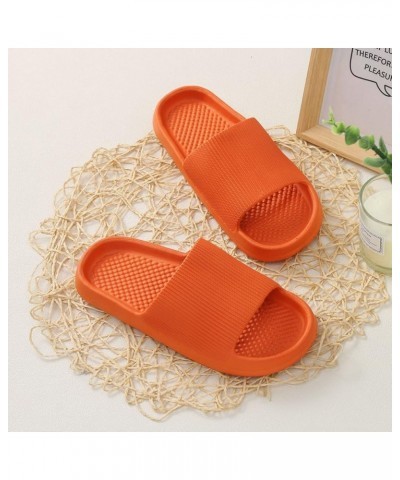 Womens Cotton Flip Flop Socks Slippers Sandals For Women Slides Women Nude Flats For Women Wide Width Sandals For Wome Orange...