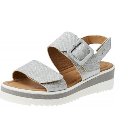 Igi&Co Women's Woman Poppy Wedge Sandal Silver $46.89 Sandals