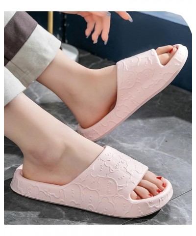 Pillow Sandals Slides for Women Men Casual Platform Bath Shower Slipper Shoes EVA Anti-Slip Indoor Outdoor Green $11.59 Sandals