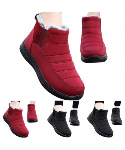 Snow Boots for Womens Winter Shoes Warm Fur Lining Ankle Boots Women Anti Slip Waterproof Boots Comfortable Outdoor Boot Slip...