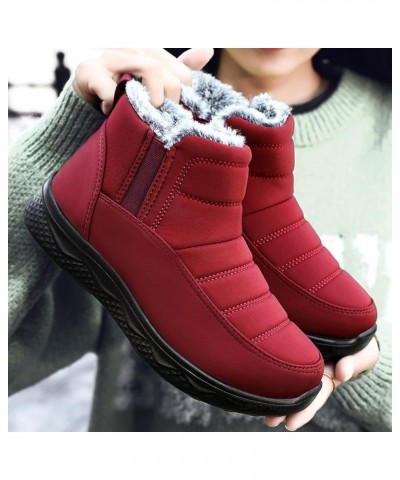 Snow Boots for Womens Winter Shoes Warm Fur Lining Ankle Boots Women Anti Slip Waterproof Boots Comfortable Outdoor Boot Slip...