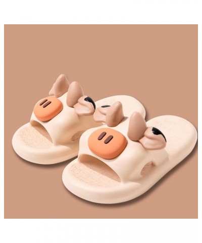 Slip on Shoes for Women Slippers For Summer New Cartoon Shape Women Slipper For Outdoor Soft Non Slip Bathroom Beige $15.03 S...