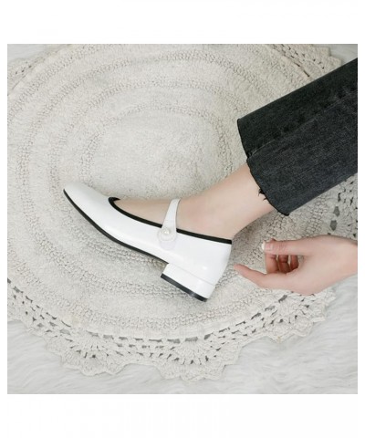 Women's Mary Janes Shoes Round Toe Low Heels Shoes Anti Slip Comfortable Office Work Dress Pumps Shoes 39 Black $29.32 Pumps