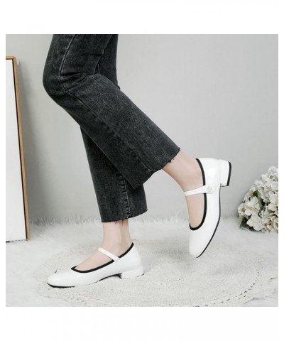 Women's Mary Janes Shoes Round Toe Low Heels Shoes Anti Slip Comfortable Office Work Dress Pumps Shoes 39 Black $29.32 Pumps