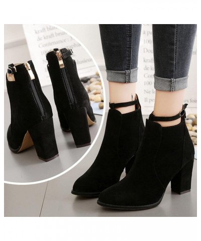 Womens Winter Booties And Ankle Boots Wide Width Dress Booties for Women Plus Size Ankle Boots for Women Wide Low Top Work Bo...