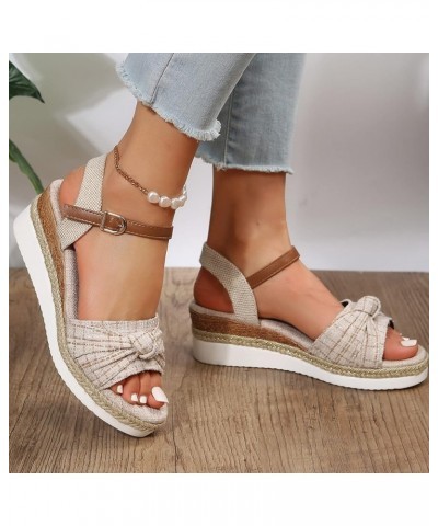 Brown Platform Boots Women Wedges Sandals Size 5 Platform Sandals Women Clear Sandals For Men Low Heeled Black Sandals 8-beig...