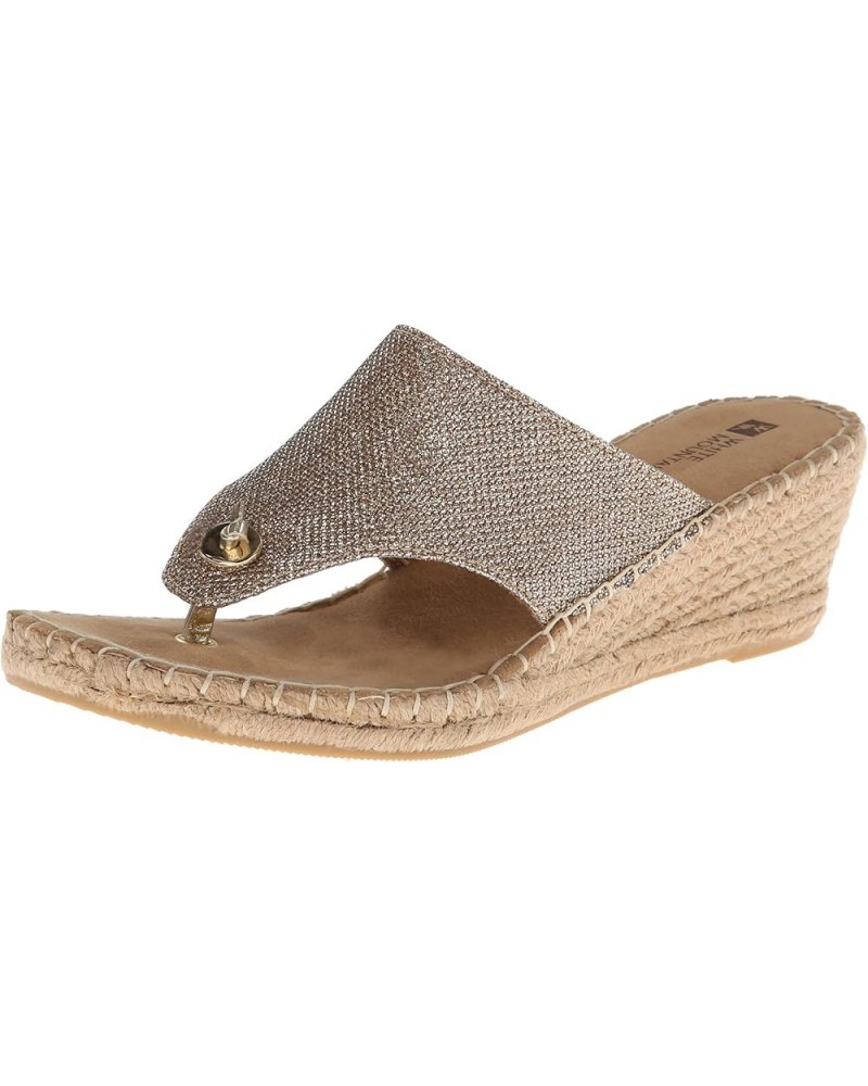 Women's Beachball Espadrille Wedge Sandal Ltgold/Glitter/Fab $22.61 Sandals